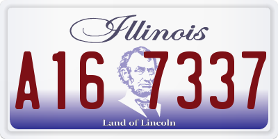 IL license plate A167337
