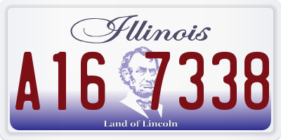 IL license plate A167338