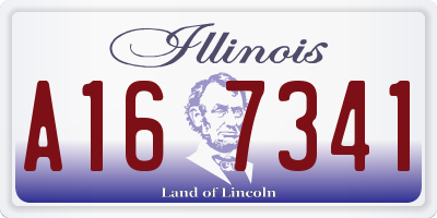 IL license plate A167341
