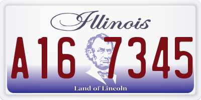 IL license plate A167345