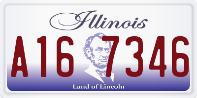 IL license plate A167346
