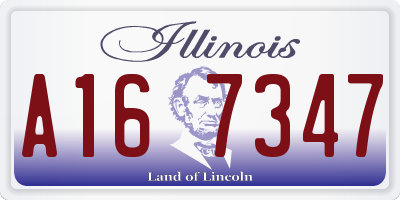 IL license plate A167347