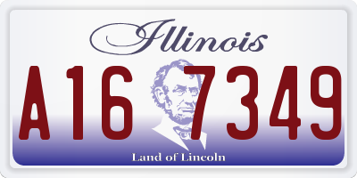 IL license plate A167349