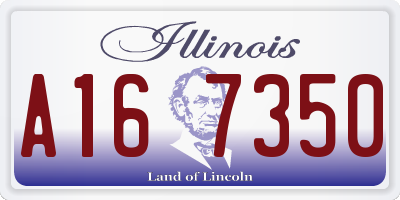 IL license plate A167350