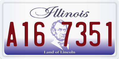 IL license plate A167351