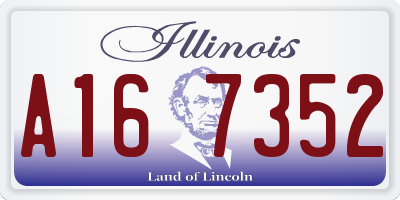 IL license plate A167352