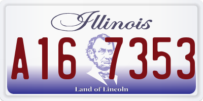 IL license plate A167353