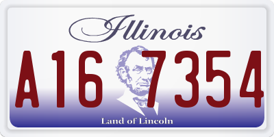 IL license plate A167354
