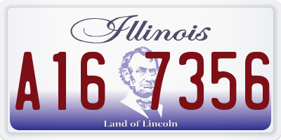 IL license plate A167356