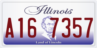 IL license plate A167357
