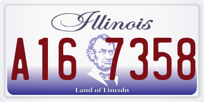IL license plate A167358