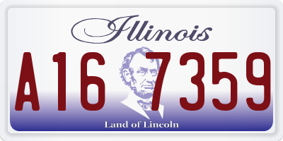 IL license plate A167359
