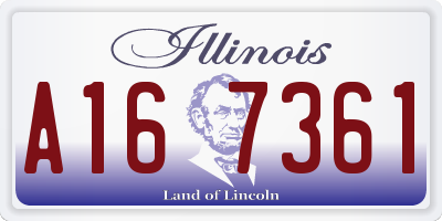 IL license plate A167361