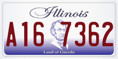 IL license plate A167362