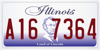 IL license plate A167364