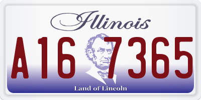 IL license plate A167365
