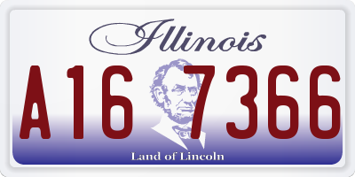 IL license plate A167366
