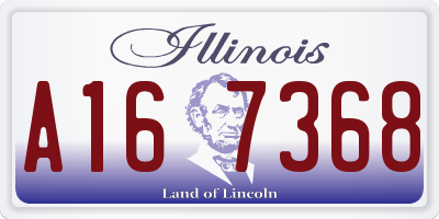 IL license plate A167368