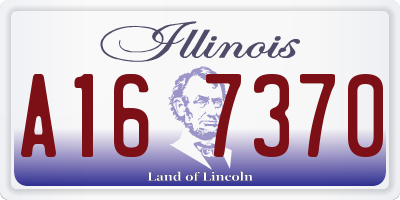 IL license plate A167370