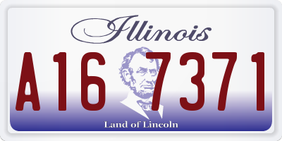 IL license plate A167371