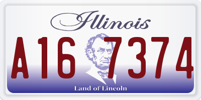 IL license plate A167374