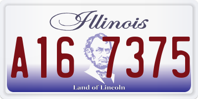 IL license plate A167375