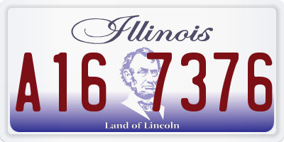 IL license plate A167376