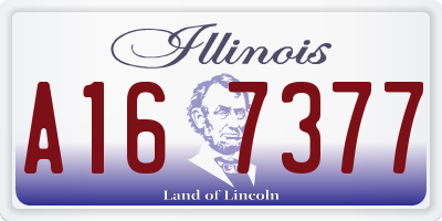 IL license plate A167377