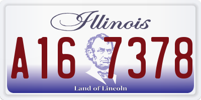 IL license plate A167378