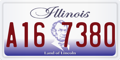 IL license plate A167380