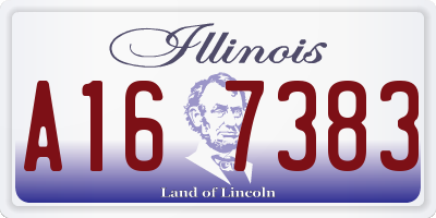 IL license plate A167383