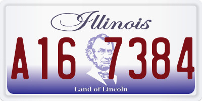 IL license plate A167384
