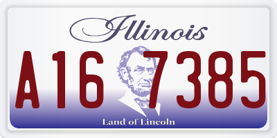 IL license plate A167385