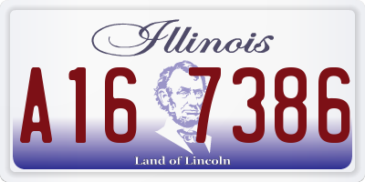 IL license plate A167386