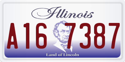 IL license plate A167387