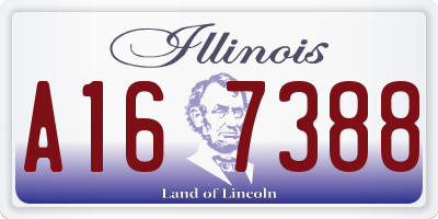 IL license plate A167388