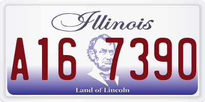 IL license plate A167390