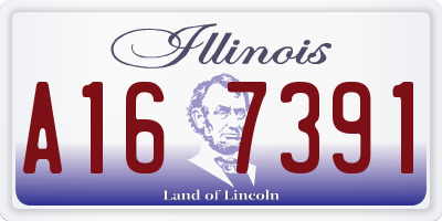 IL license plate A167391