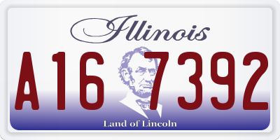 IL license plate A167392
