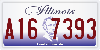 IL license plate A167393