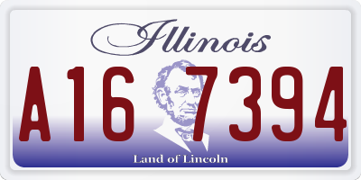 IL license plate A167394
