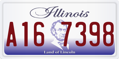 IL license plate A167398