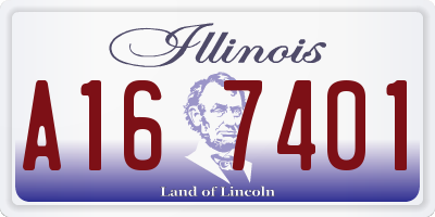 IL license plate A167401