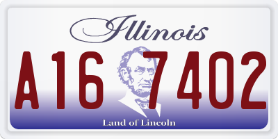 IL license plate A167402