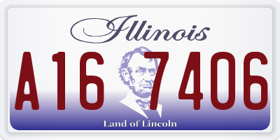 IL license plate A167406