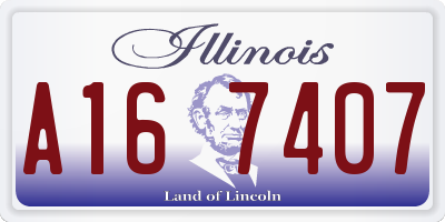 IL license plate A167407