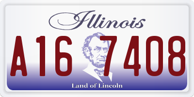 IL license plate A167408
