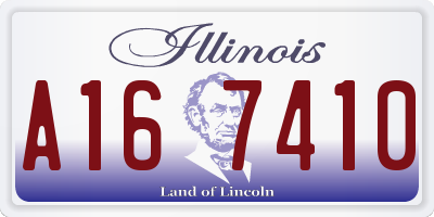 IL license plate A167410