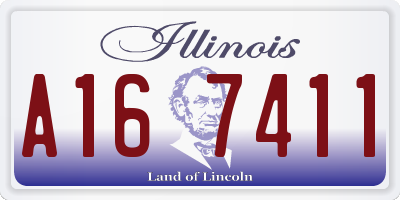 IL license plate A167411
