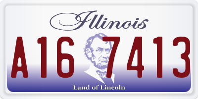 IL license plate A167413
